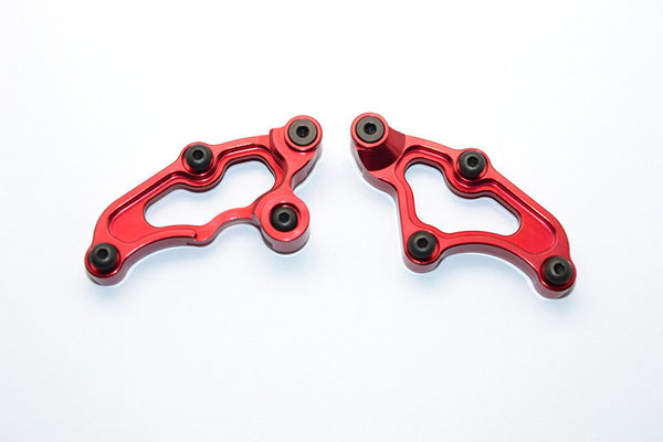 Tamiya TB04 Aluminum Rear Gear Box Upper Plate - 1 Set Red