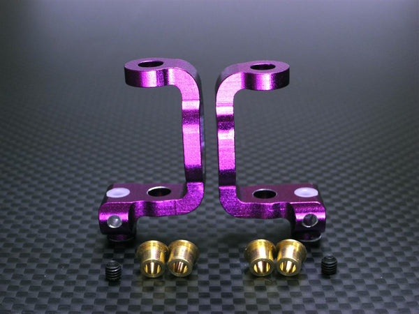 Team Associated TC3 Aluminum Front Bushing C-Hub Set - 1Pr Purple