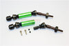 Traxxas Telluride 4X4 / Deegan 38 Fiesta ST Rally Steel+Aluminum Rear CVD Drive Shaft With 12mmx6mm Wheel Hex - 1Pr Set Green