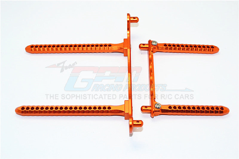 Traxxas Telluride 4X4 Aluminum Front & Rear Body Post Mount - 1 Set Orange
