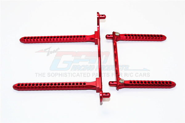 Traxxas Telluride 4X4 Aluminum Front & Rear Body Post Mount - 1 Set Red