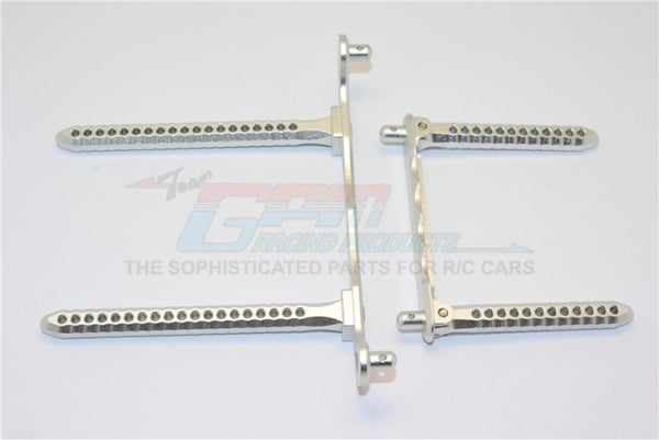 Traxxas Telluride 4X4 Aluminum Front & Rear Body Post Mount - 1 Set Silver