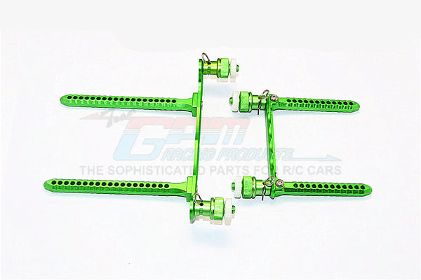 Traxxas Telluride 4X4 Aluminum Front & Rear Body Post Mount With Magnet Post - 1 Set Green