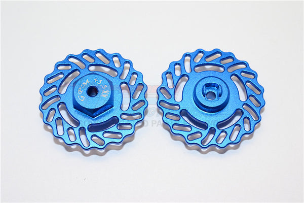 Traxxas LaTrax Teton & LaTrax SST Aluminum Brake Disk +5.5mm Thick - 2Pcs Set Blue