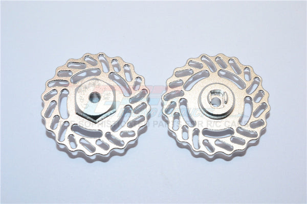 Traxxas LaTrax Teton & LaTrax SST Aluminum Brake Disk +5.5mm Thick - 2Pcs Set Silver
