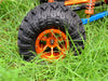 2.2'' Rubber Tires With Foam Inserts (Outer Diameter 130mm, Tire Width 60mm) - 1Pr Original Color - JTeamhobbies