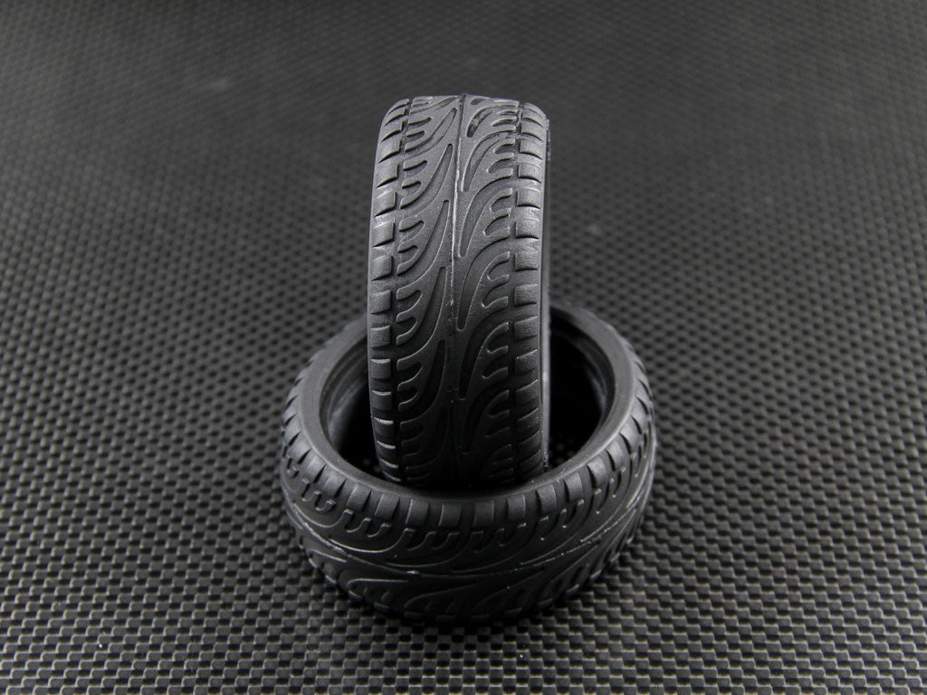 Rubber Radial Onroad Tires 26mm With Tire Insert - 1Pr Set