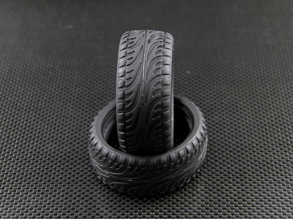 Rubber Radial Onroad Tires 26mm With Tire Insert - 1Pr Set
