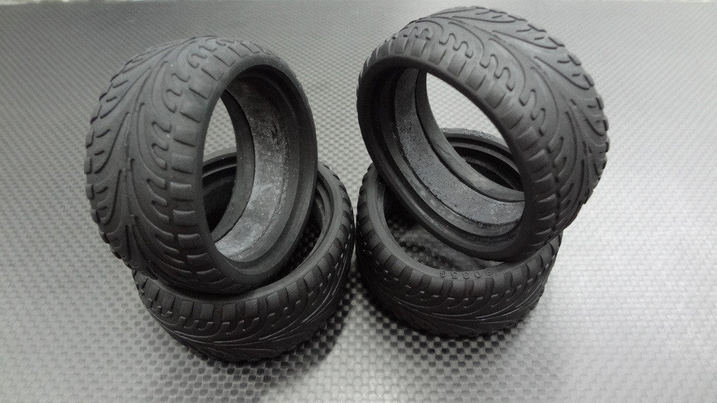 Rubber Radial Onroad Tires 26mm - 1Pr Set With Tire Insert (ISTT826M) Onroad Arrow Tire Pattern
