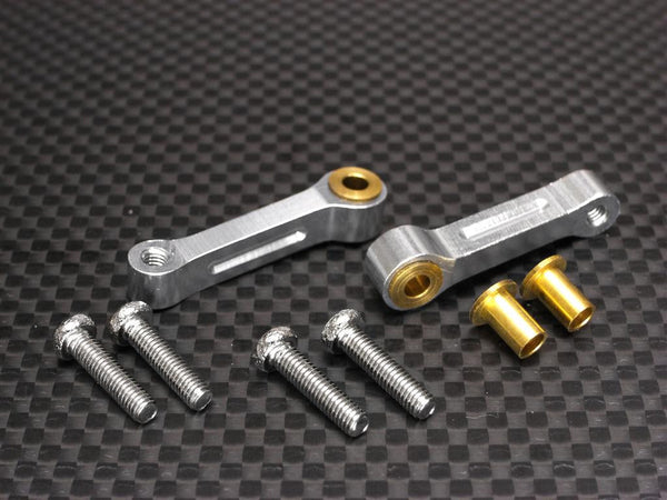 Tamiya TL01 Aluminum Front Camber Set - 1Pr Silver