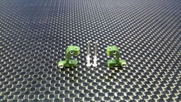 Team Losi Micro T Aluminum Front C-Hub With Screws - 1Pr Set Green