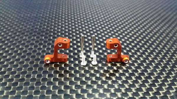 Team Losi Micro T Aluminum Front C-Hub With Screws - 1Pr Set Orange