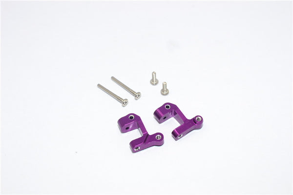 Team Losi Micro T Aluminum Front C-Hub With Screws - 1Pr Set Purple