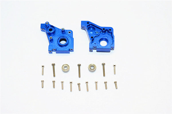 Team Losi Micro T Aluminum Rear Gear Box - 1 Set Blue