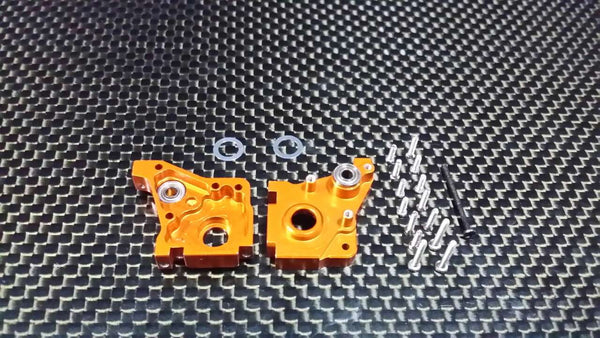 Team Losi Micro T Aluminum Rear Gear Box-1Set (Include Bearing 2X5X2.5Mm-2Pcs & 3X6X2.5Mm-2Pcs) Orange