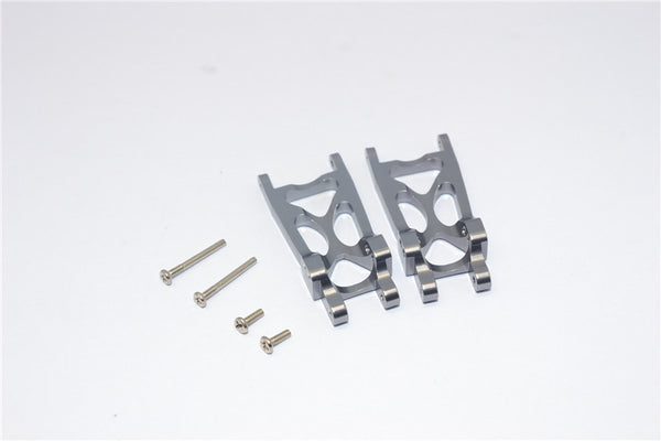 Team Losi Micro T Aluminum Rear Lower Arm With Screws - 1Pr Set Gray Silver