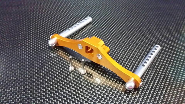 Traxxas T-Maxx Aluminum Rear Body Mount Plate W/Post 100mm - 1Pr Set Gold