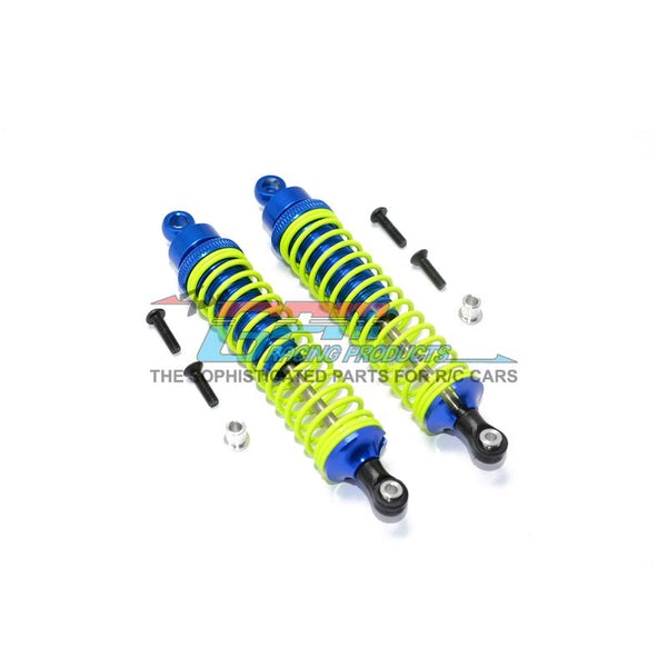 Traxxas T-Maxx Aluminum Front / Rear Damper 100mm Long - 1Pr Blue (with Yellow coil)
