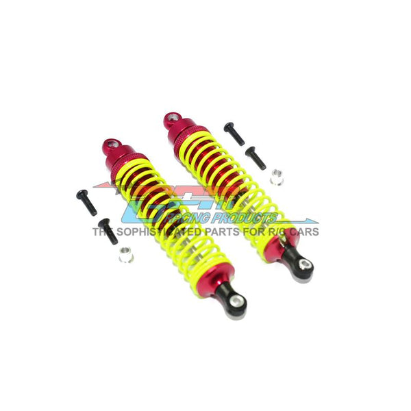 Traxxas T-Maxx Aluminum Front / Rear Damper 100mm Long - 1Pr Red (with Yellow coil)