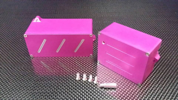 Traxxas T-Maxx Aluminum Battery Cover Box + Receiver Box - 1 Set Pink