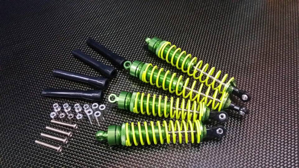 HPI Trophy 3.5 Aluminum Front + Rear Ball Top Dampers - 2Prs Set Green