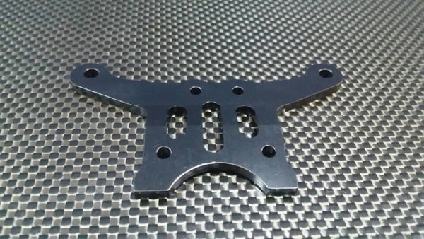 HPI Trophy 3.5 Aluminum Linkage Plate Of Front Gear Box & Steering Plate - 1Pc Set Black
