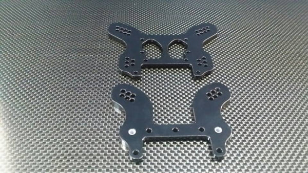 HPI Trophy 3.5 Aluminum Front + Rear Damper Plates - 2 Pcs Black