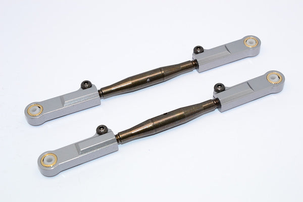 HPI Trophy 4.6 Aluminum Front Adjustable Upper Camber Link - 1Pr Gray Silver