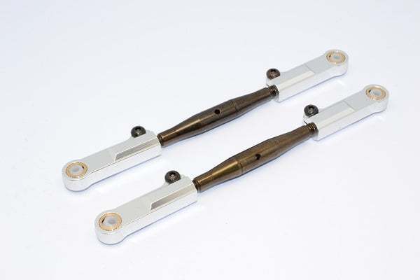 HPI Trophy 4.6 Aluminum Front Adjustable Upper Camber Link - 1Pr Silver