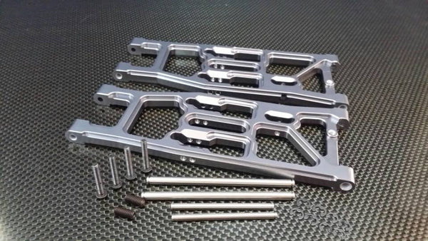 HPI Trophy 4.6 Aluminum Rear Lower Suspension Arm - 1Pr Set Silver