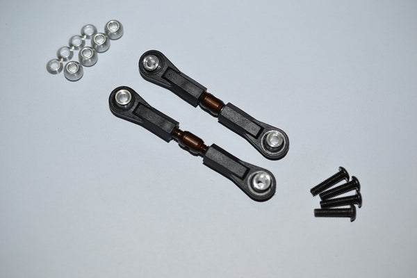 Spring Steel 4mm Anti-Thread Tie Rod With 6.8mm Ball Ends (Extend 50-55mm) - 1Pr Set