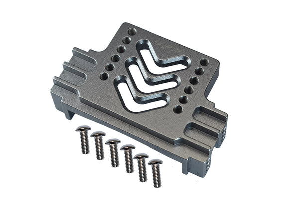 Tamiya Truck Scania R620 Highline Upgrade Parts Aluminum Rear Adjustable Chassis Stabilizing Mount - 1Pc Set Gray Silver