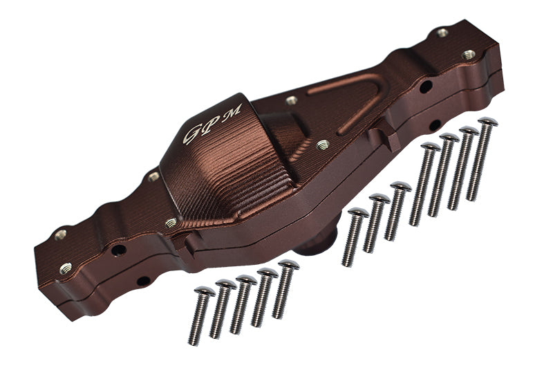 Tamiya 1/14 Truck  Aluminum Rear Gear Box - 1 Set Brown