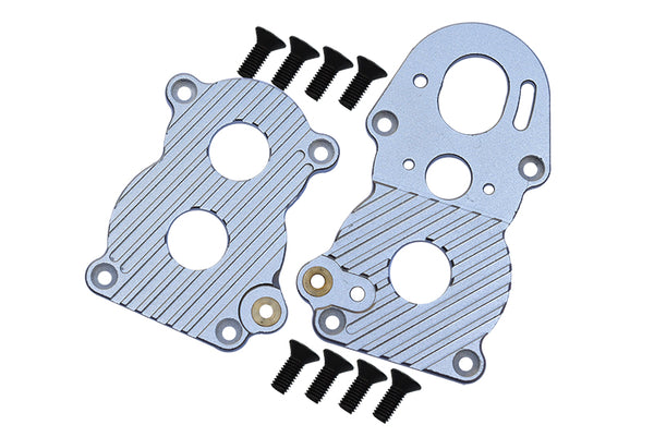 Tamiya Truck Scania R620 Highline Aluminum Gear Box Heatsink Plate With Fins - 2Pcs Silver