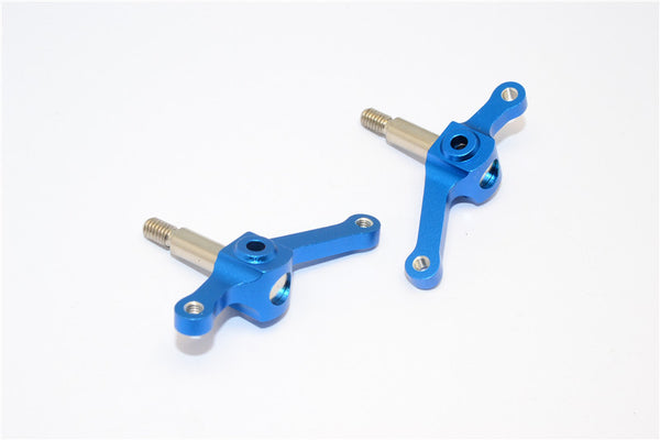 Tamiya Truck Scania R620 Highline Aluminum Front Knuckle Arm Set - 1Pr Blue