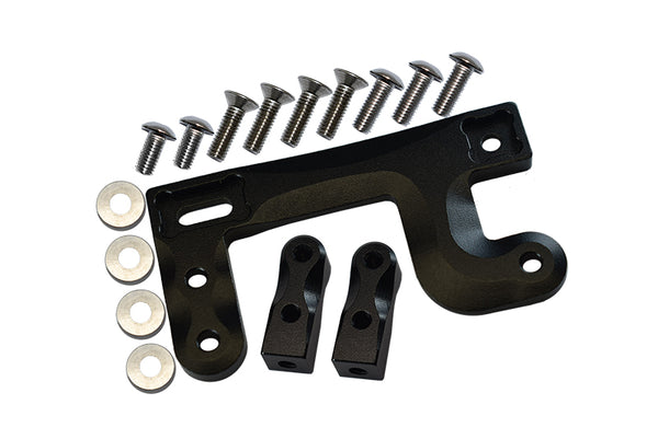 Tamiya 1/14 Truck Aluminum Servo Mount - 1 Set Black