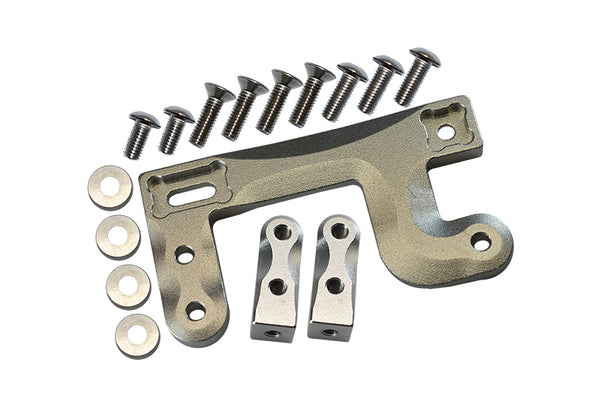 Tamiya 1/14 Truck Aluminum Servo Mount - 1 Set Silver