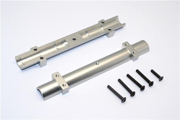 Tamiya 1/14 Truck (Trailer) Aluminum Rear Wheel Axle (#B, B6) - 1Pr Gray Silver