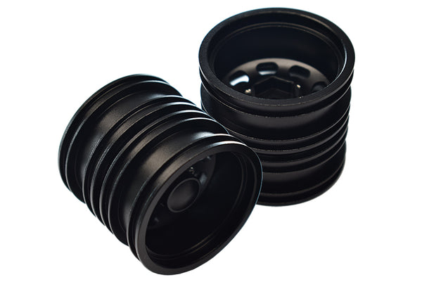 Tamiya 1/14 Truck Aluminum Rear Wheel (9 Holes) - 2Prs Black