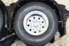 Tamiya 1/14 Truck Aluminum Rear Wheel 9-Hole Design - 1Pr Set Black