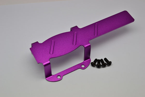 Traxxas Revo Aluminum Center Gear Box Skid Guard With Screws - 1Pc Set Purple