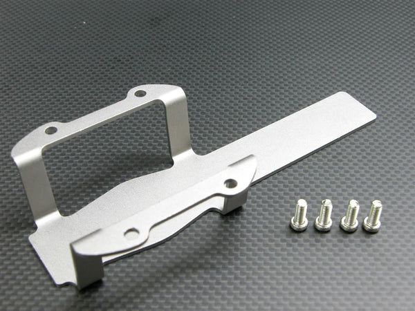 Traxxas Revo Aluminum Center Gear Box Skid Guard With Screws - 1Pc Set Silver