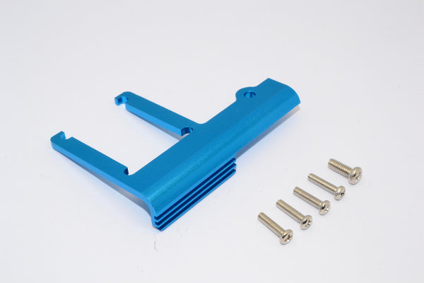 Traxxas Revo Aluminum Engine Bottom Heat Sink Mount With Screws - 1Pc Set Blue