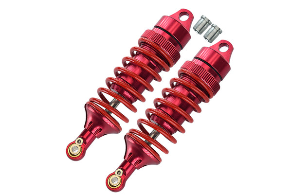 Traxxas E-Revo Brushless / E-Revo VXL 2.0 / Revo / Revo 3.3 Aluminum Front/Rear Adjustable Spring Dampers (85mm) with Aluminum Ball Ends - 1 Pr Set Red
