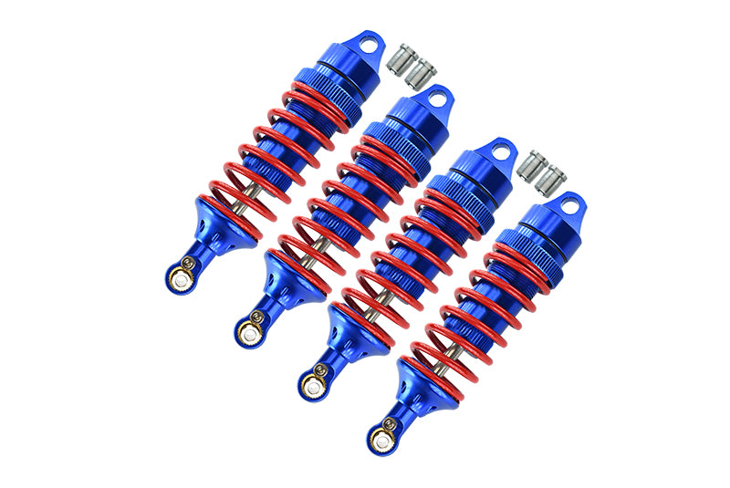 Traxxas Revo / Revo 3.3 / E-Revo Brushless / E-Revo VXL 2.0 Alloy Front Or Rear Adjustable Spring Dampers (85mm)With Alloy Ball Ends - 2Pr Set Blue