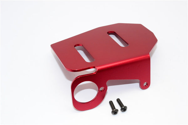 Traxxas Revo, Revo 3.3 Aluminum Fuel Tank Protector With Screws - 1Pc Set Red