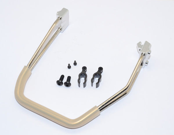 Traxxas Revo Aluminum Handle With Silicone Tube & Screws - 1 Set Silver