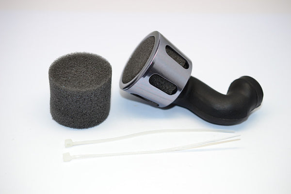 Traxxas Revo, Revo 3.3 Aluminum Air Filter With 2Pcs Foam & Manifold - 1 Set (GPM Version) Gray Silver