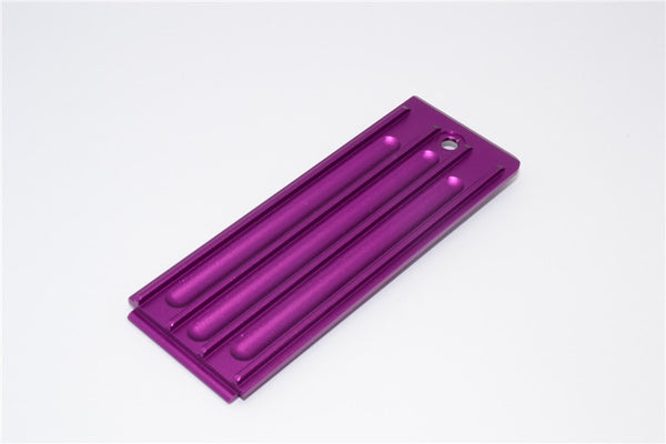 Traxxas Revo, Revo 3.3 Aluminum Batteries Box Bottom Shelf With Screw - 1Pc Set Purple