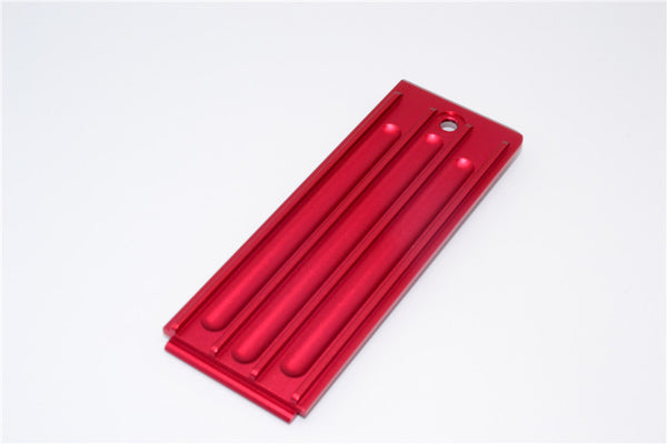 Traxxas Revo, Revo 3.3 Aluminum Batteries Box Bottom Shelf With Screw - 1Pc Set Red